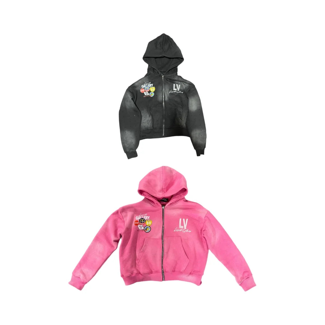 BLACK & PINK HOODIE SET